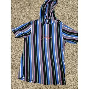 Vox Populi For the People Hood Shirt Men L Multicolored TOKYO* Vertical Striped